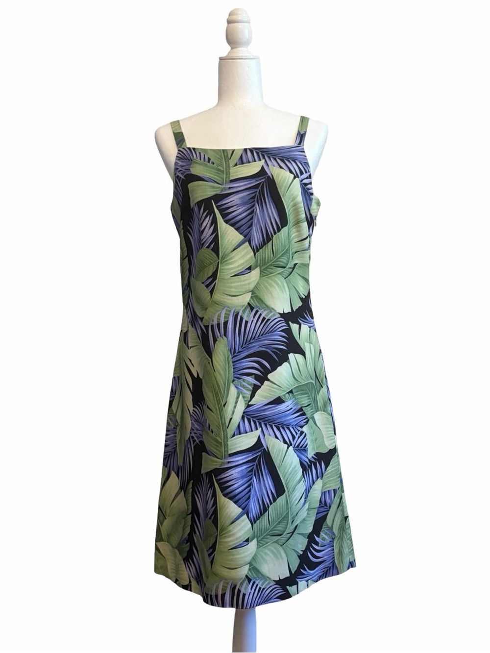 Tommy Bahama | Silk Tropical Palm Print Midi Dress